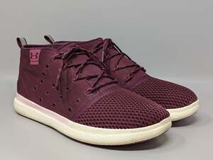 Under Armour Charged Women’s Shoes 24/7 Mid Top Maroon Sneakers Size 10